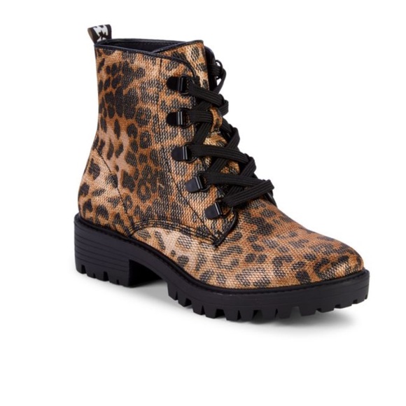 KENDALL + KYLIE
Epic Leopard-Print Combat Boots size 6-6.5 - Picture 1 of 10